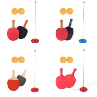 (ColorfulMall) Entrenador de tenis de mesa para niños adultos, eje suave, Ping Pong, dispositivo de práctica elástica (2)