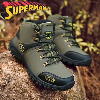 Supermant nuevos hombres zapatos de senderismo al aire libre antideslizante transpirable senderismo zapatos Casual senderismo zapatos al aire libre a prueba de viento zapatos deportivos