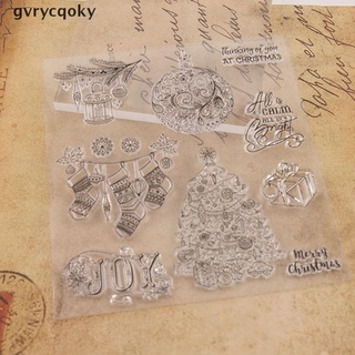 [gvry] sello transparente de silicona transparente sellos de goma diy álbum de recortes regalo de navidad (1)