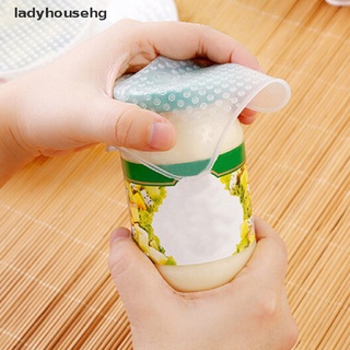 [Ladyhousehg] Stretch reusable silicone bowl food storage wraps cover seal fresh lids clear HOT SELL