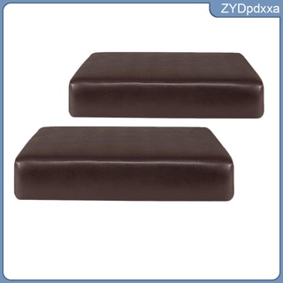 2 fundas antideslizantes de piel sintética para sofá, silla, asiento, fundas de asiento individual