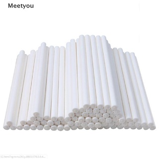 [meetyou] 7.6/10/15 cm palos de papel blanco sólido para chocolate sugar candy sticks cl