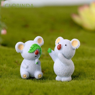 clorinda adorno miniatura lindo decoración del hogar koala mini diy animal resina decoración figuritas