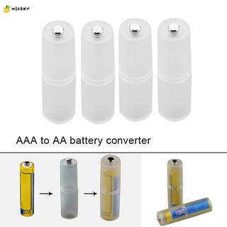 4pcs aaa a aa tamaño convertidor de batería adaptador de baterías titular durable caso interruptor