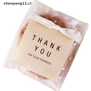 YANG 100pcs/set Gift Biscuits bag Packaging Bread Baking candy Cookies Package bag . (3)