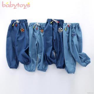 verano de los niños de mosquito pantalones transpirable denim mosquito-repelente pantalones coreanos bebé niño niña pantalones bloom pantalones