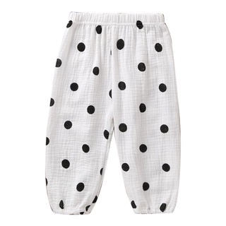 Wit niños Anti-mosquito pantalones largos niño niña algodón suelto pantalones bebé niño Casual Bloomer linterna ropa (7)