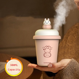Air humidifier milk cup rechargeable aroma diffuser atomizer with night light portable humidifier (1)