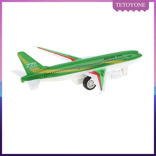 [tetoyone] Modelo De avión De aleación 777 Airliner juguete Para decoración De Casa Infantil-Verde