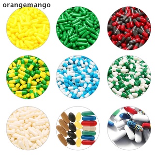 orangemango 1000pcs vacío duro gelatina cápsula tamaño 4# gel medicina píldora vitaminas píldora vacía cl