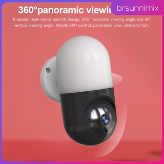 [Brsunnimix] cámara de seguridad al aire libre 1080P seguridad en el hogar WiFi vigilancia al aire libre cámara IP con visión nocturna, movimiento de visualización remota