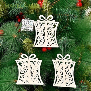 MAKECAREE new snowflake DIY Candy Christmas tree pendant home decoration festival ornament cane bell White Onion Powder