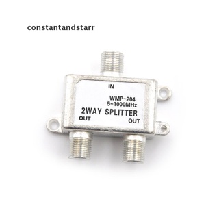 [Constantandstarr] 2 Way Splitter Signal Coaxial F Connector Cable TV Switch REAX