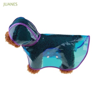 JUANES Easy Put on/off Pet Raincoat Outdoor Dog Clothes Cats Apparel Cat Hoody 1 pcs Waterproof Transparent For Small,Medium Dogs PU Dog Rain Jacket/Multicolor (1)