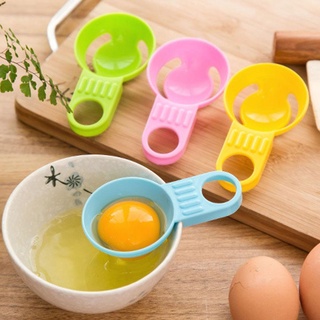 Creativo Color corto mango separador de clara de huevo de cocina de procesamiento de huevos separador de huevos de cocina herramientas de hornear