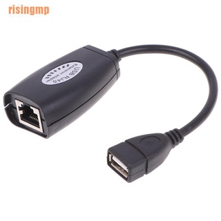 Risingmp (¥) USB UTP extensor adaptador sobre un solo RJ45 Ethernet CAT5E 6 Cable de hasta 150 pies (4)