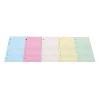 tamaño a6 línea horizontal de 5 colores de papel de hoja suelta cuaderno suministros de oficina (2)