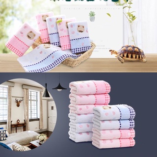 JE 25*50cm High Quanlity Cotton Baby Towel Cartoon Bear Baby Washcloth Handkerchief Kids Feeding Wipe Cloth Towel