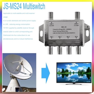 6gam Mini 2x4 JS-MS24 señal satelital Multiswitch LNB voltaje seleccionado interruptor (3)