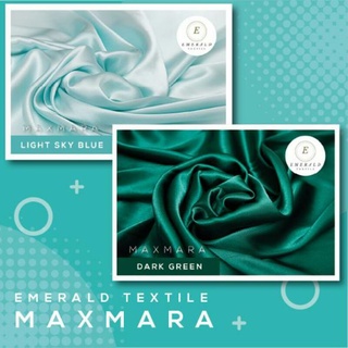1/2 metros Maxmara Premium tela de satén de seda/satín Charmuse seda Premium por Emerald Textile