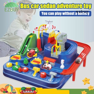 ey-funny mini escuadrón de rescate aventura coche pista conjunto interactivo niños juguete regalo