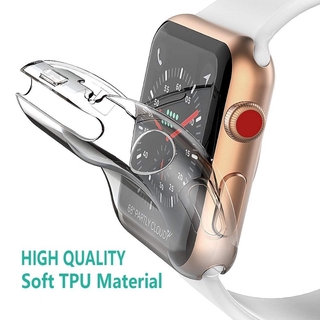 Funda Transparente Para Apple Watch band 40MM 44MM 38MM 42MM Protectora TPU HD Ultra-Delgada Iwatch 5 4 3 Cubierta Protector De Pantalla