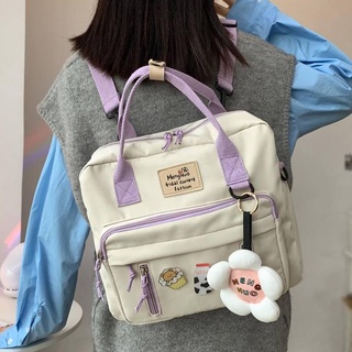 DCIMOR-mochila multifuncional encantadora para chica adolescente, bolsa de viaje portátil con hebilla de anillo, pequeña mochila escolar para mujer