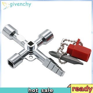 [givenchy1] Universal cruz cuadrada triángulo tren eléctrico gabinete elevador llave llave llave llave de perforación herramienta de mano