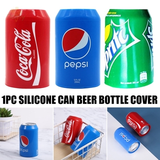 cubiertas de silicona para latas de cerveza ocultar una manga de cerveza se adapta a latas de bebida de 355 ml