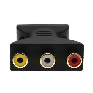 USB Gold-plated Male To 3RCA Female Audio Adapter Video AV TV Box DVD