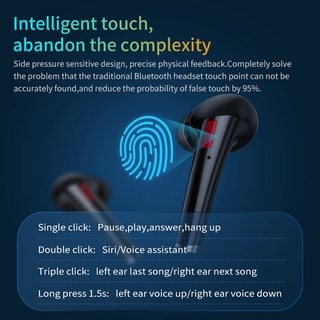 Tws auriculares inalámbricos Bluetooth Mini auriculares Bluetooth verdaderos auriculares inalámbricos HD estéreo auriculares Control táctil Bluetooth auriculares (6)
