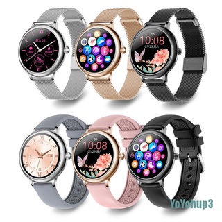[rYOYO] elegante reloj inteligente para mujer de lujo impermeable reloj de pulsera de acero inoxidable Casual DRN (1)
