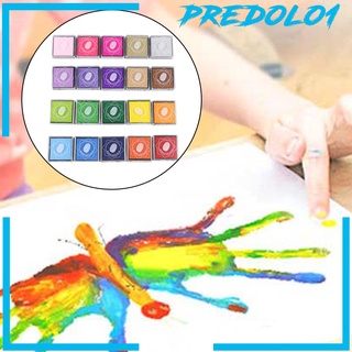 [PREDOLO1] Almohadilla de tinta sellos no tóxicos DIY dedo lavable almohadillas de tinta para niños sellos de goma