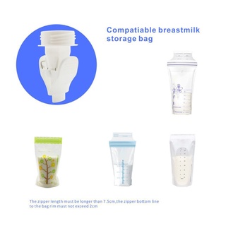 bebé leche materna bolsas de almacenamiento clip adaptador para extractor de leche materna convertidor (1)