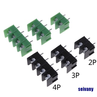 10Pcs 7.62 mm KF7.62 - 2P 3P 4P tornillo conector de bloque de terminales 7,62 mm Pitch