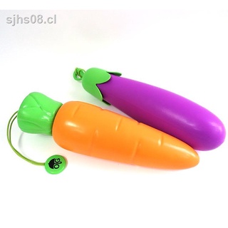 ❧✎Cartoon Vegetables Banana Rain Umbrella Carrot Folding Umbrella Eggplant Gifts for Girlfriends and Girlfriends