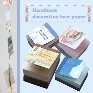 400 hojas vintage diario diy cuenta de mano decoración material papel mantequilla scrapbook diseño diario