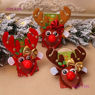 Aqtten diademas navideñas Fancy reno Antlers Hairband
