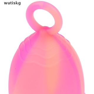 Wutiskg Menstrual Cup with Ring Medical Grade Soft Silicone Feminine Hygiene Reusable CL