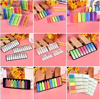 LOTUSS Fluorescence Sticky Notes Office & School Supplies Memo Note Memo Pad Scrapbooking Paste Label Stickers Bookmark Marker Self Adhesive Notepad