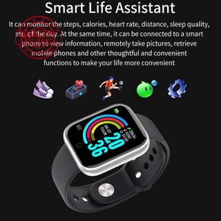 Bluetooth Smart Watch pulsera inteligente pantalla corazón podómetro recordatorio Bluetooth Y68 reloj T6F0