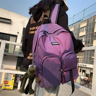 Moda impermeable mochila señora Nylon mujeres mochila mujer estudiante universidad Bookbag hombres chica fresco portátil mochila niño