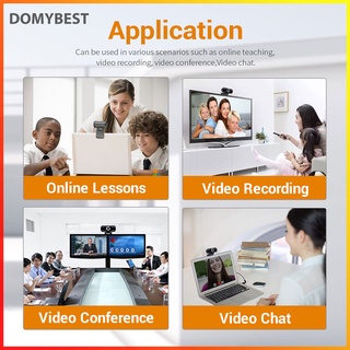 (Domybest) 1080p HD cámara USB Plug and Play Video grabación Webcam para PC ordenador portátil