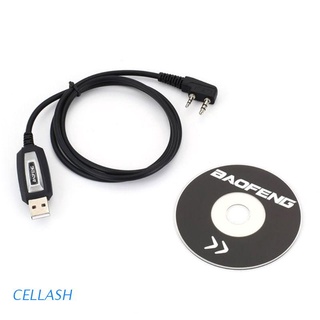 cable de programación usb cellash/conductor de cd para transceptor de mano baofeng uv-5r/bf-888s