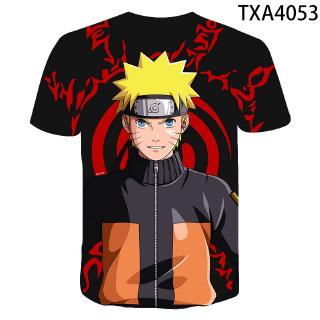 Japanese anime Naruto T-shirt men's De manga corta short-sleeved Uzumaki Naruto print ,round neck plus-size half-sleeve shirt graphic t shirt naruto shirt (4)