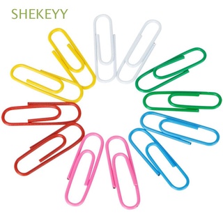 SHEKEYY 50PCS Creative Notes Classified Clips Metal Marking Clips Paper Clips New Colorful Binder Paperclips Bookmark Binder Office Supplies/Multicolor