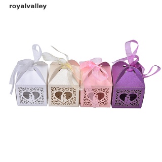 Royalvalley 10/50/100pcs Bastante Casado Caja De Favor De Boda Cajas De Regalo Caramelo Fiesta Bolsas De Papel CL