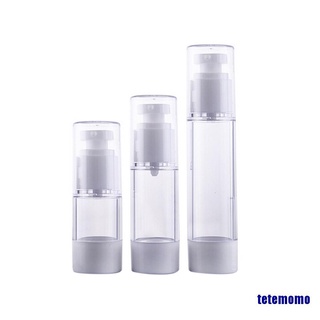 mini portátil airless botella cosmética 15ml 30ml bomba cubierta de viaje cuidado de la piel vacío