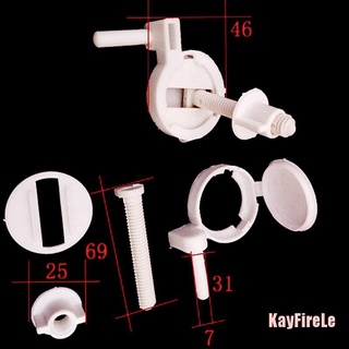 Kayfirele 1set/2 piezas de plástico para asiento de inodoro, fijaciones, asientos de inodoro, bisagras, herramientas de reparación