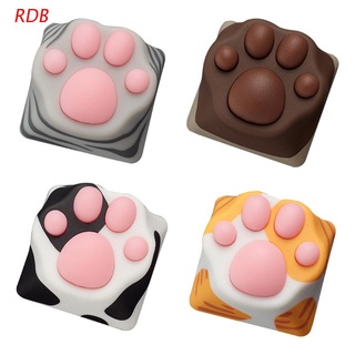 RDB Personality Soft Feel ABS Silicone Kitty Paw Artisan Cat Paws Pad Mechanical Keyboard KeyCaps for Cherry MX Switches